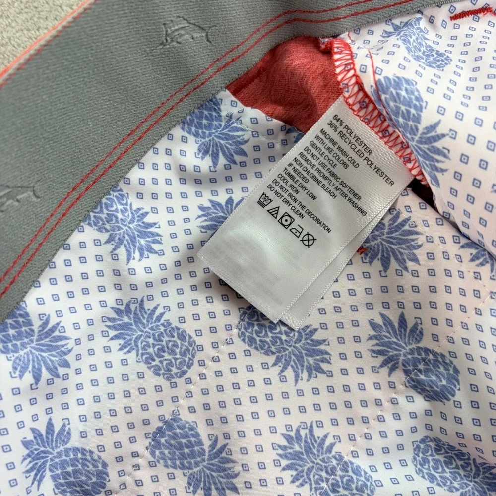 Tommy Bahama On Par IslandZone Golf Shorts in New Red‎ Sail Men 38x8 NWT $110